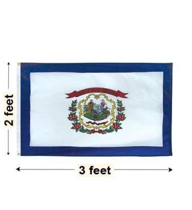 2'x3' West Virginia Nylon Outdoor Flag